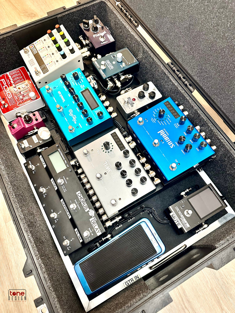 ©2025 Tone Design Pedalboard Setup Jessy Caron ''Men I trust'' 1