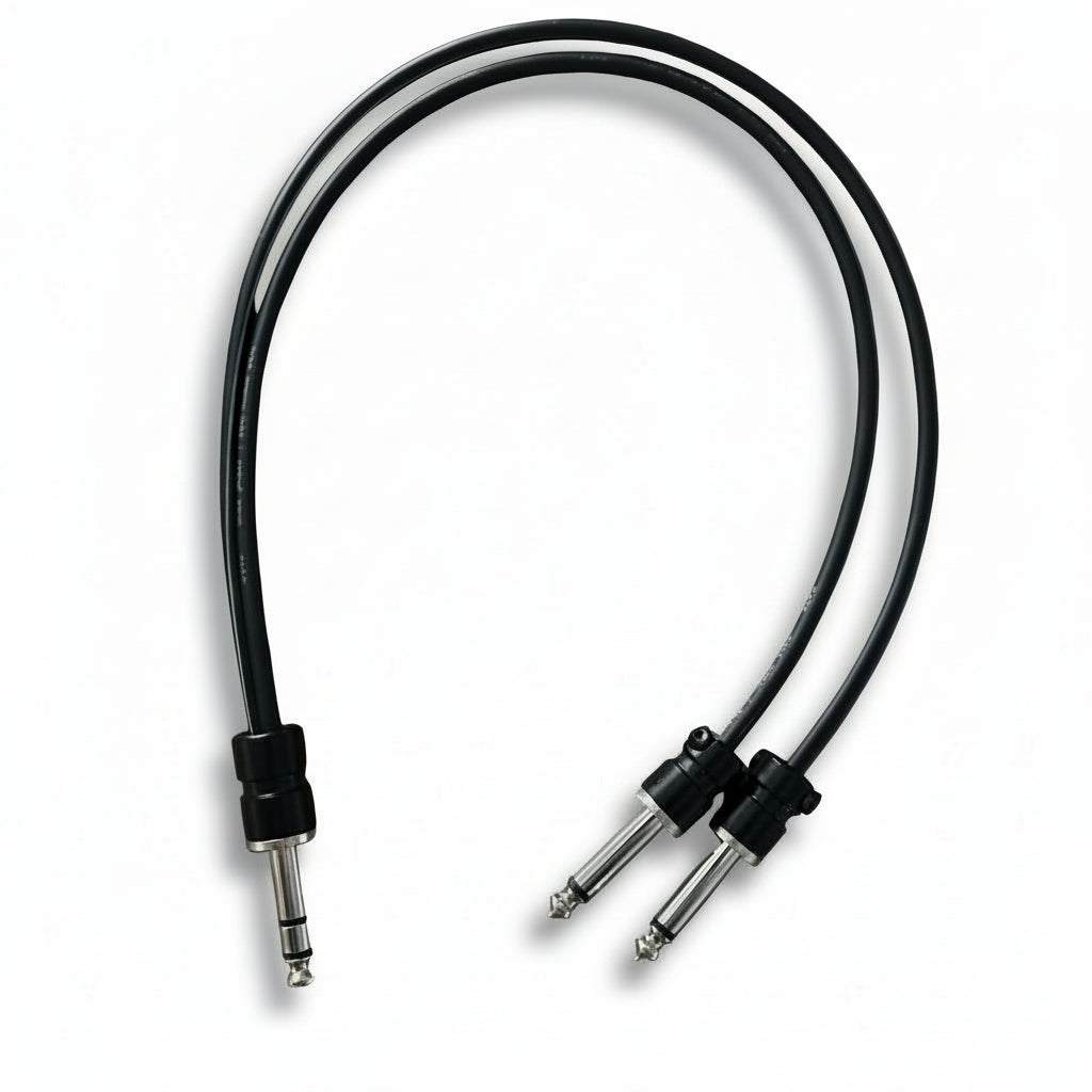 Insert Y Cable Squareplug SPS7-SBK to 2 x SPS4BK Black