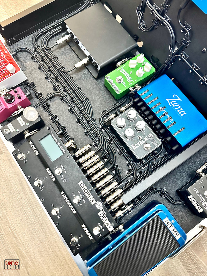 ©2025 Tone Design Pedalboard Setup Jessy Caron ''Men I trust'' 2