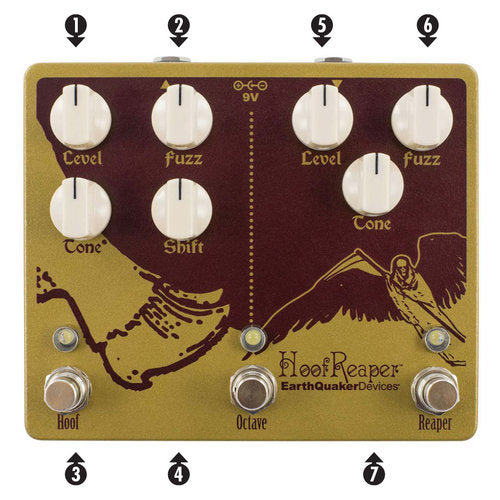 EarthQuaker Devices Hoof Reaper V2 - Double Fuzz with Octave