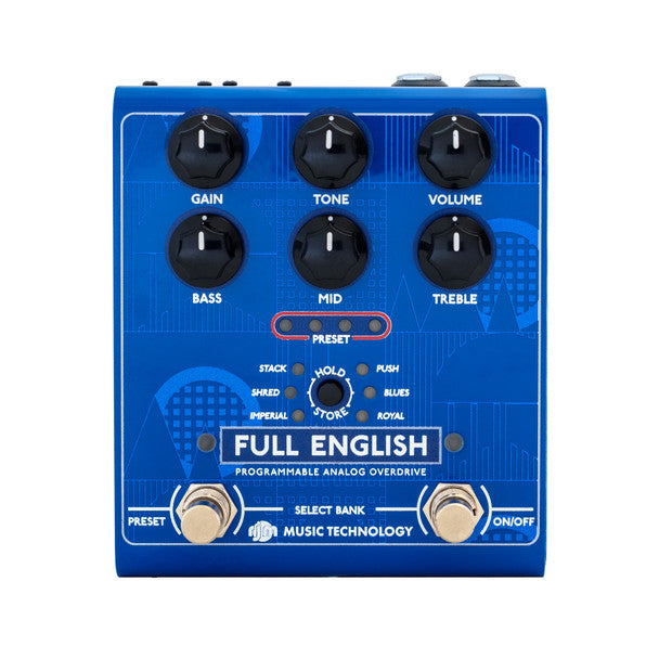 RJM Full English Overdrive/Distorsion Bleu
