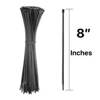Cable Tie 8'' - 18Lb Black 50Pak