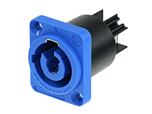 Neutrik NAC3MPA-1 - Prise Châssis AC Powercon Mâle Bleu