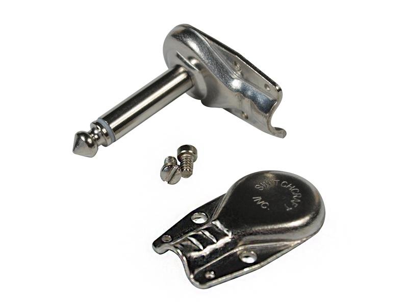 Switchcraft 228 - Connecteur 1/4 TS à angle droit, nickel