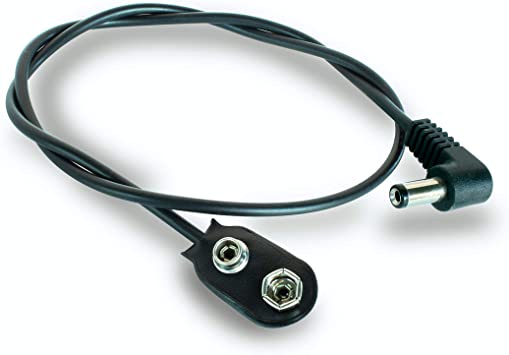 Voodoo Lab PPBAT-R - Câble pour Batterie 9v Angle 18''
