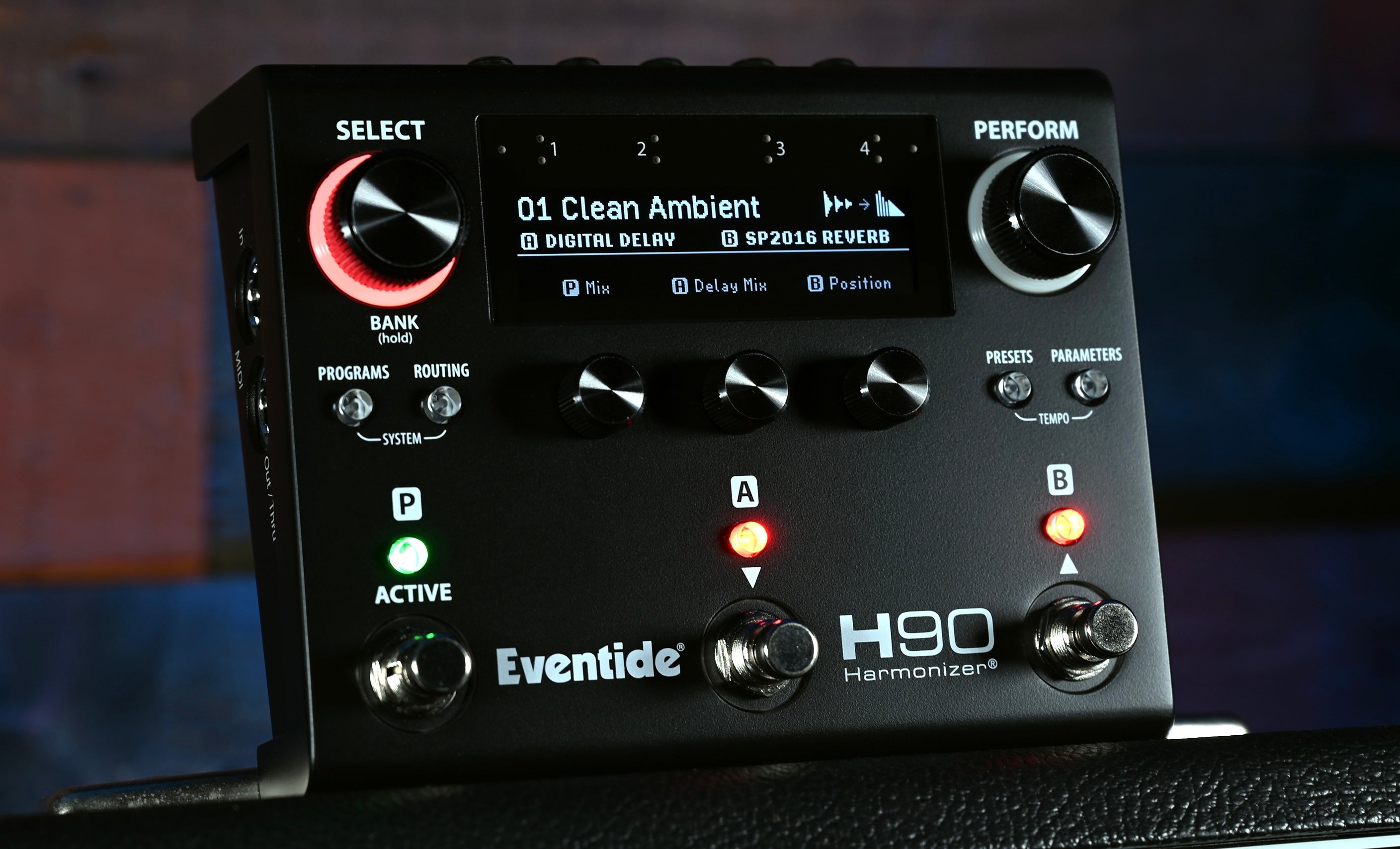 H90 Harmonizer Effects Pedal - Dark Edition
