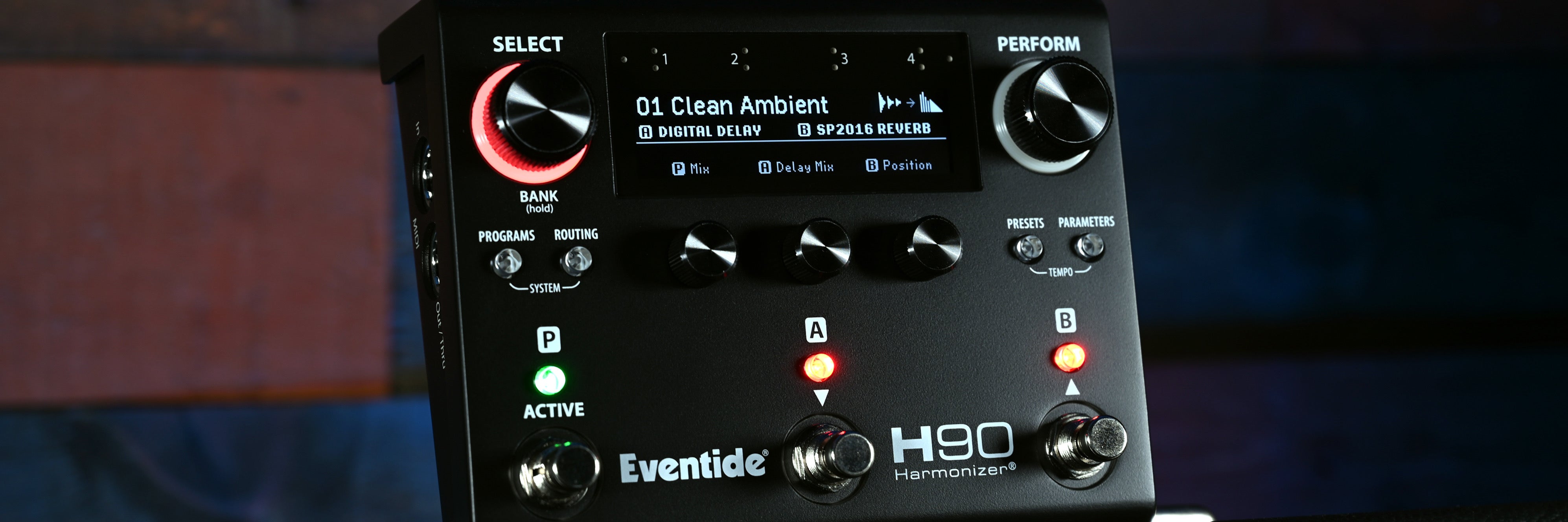 H90 Harmonizer Effects Pedal - Dark Edition