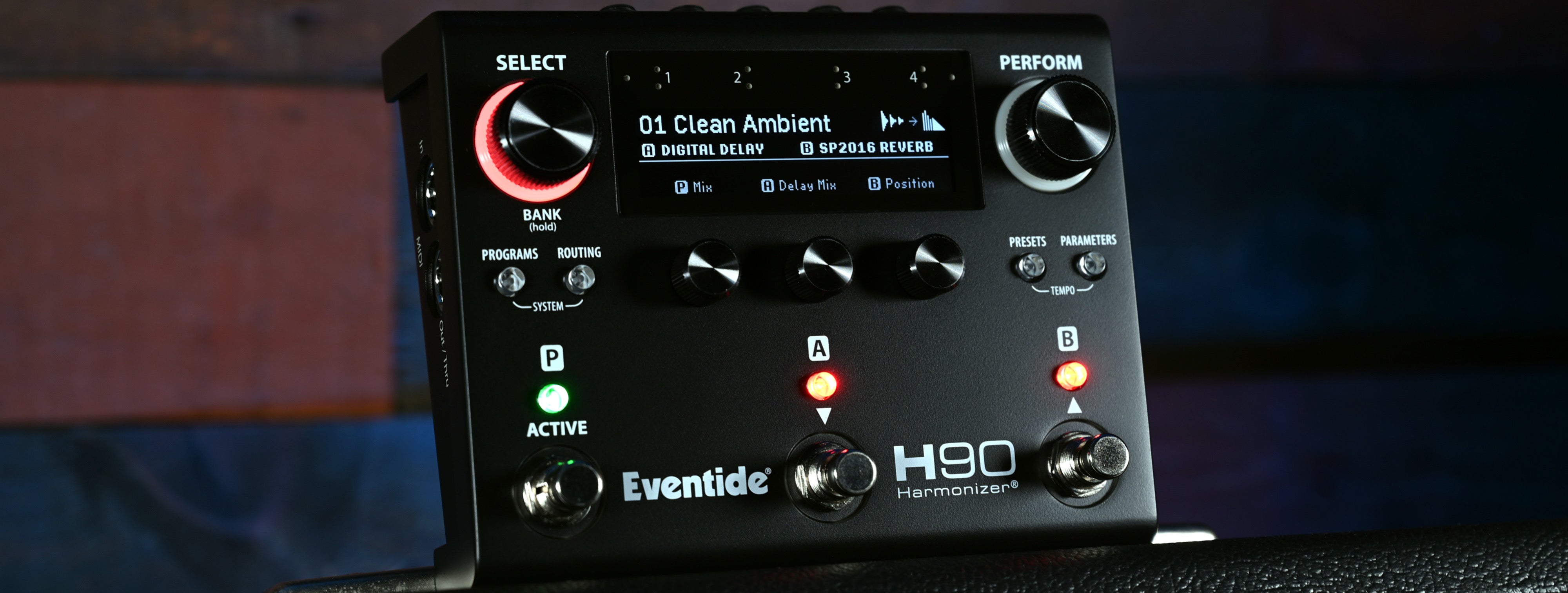 H90 Harmonizer Effects Pedal - Dark Edition