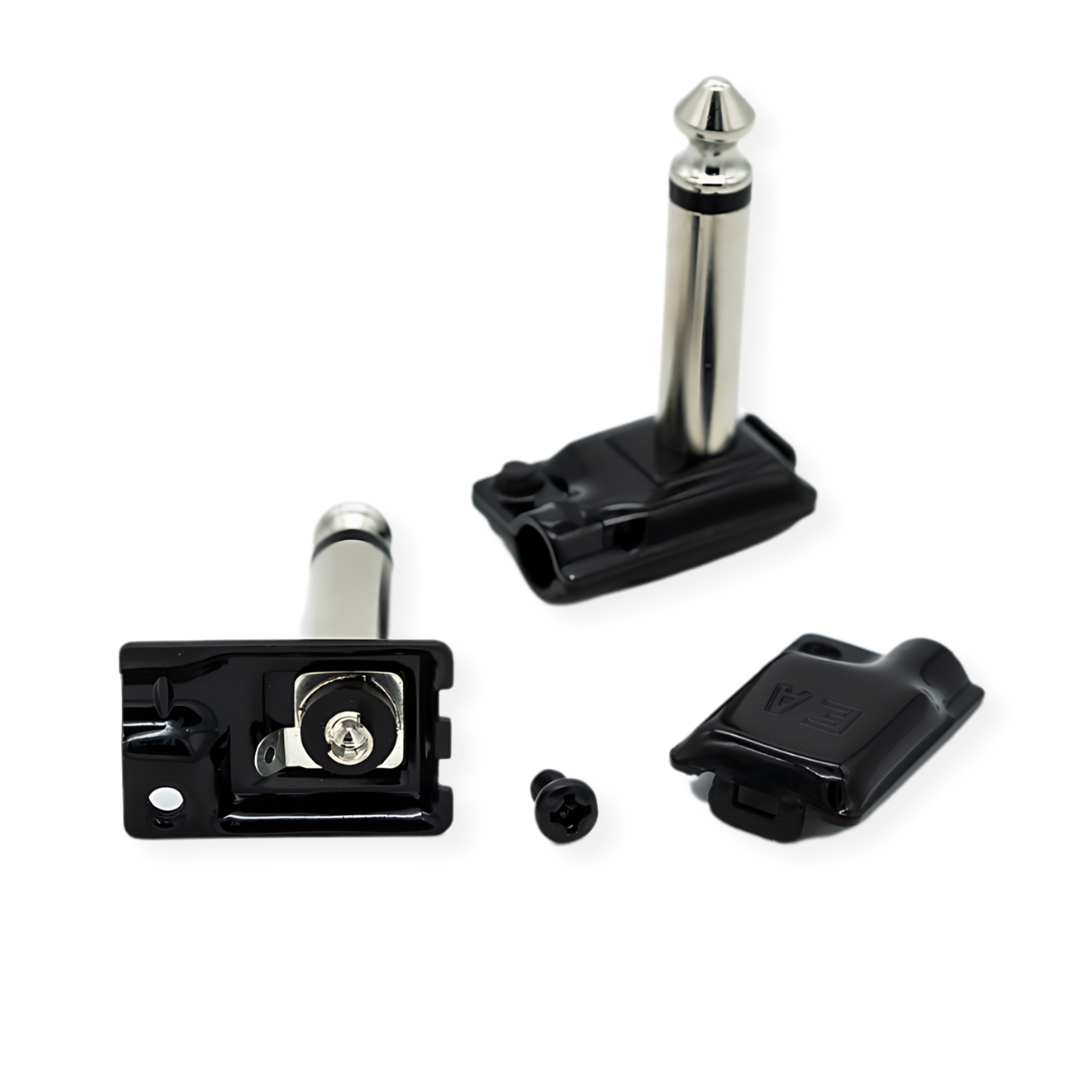Evidence Audio ESP 1/4 TS Solder Connector Right Angle Large