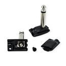 Evidence Audio ESP 1/4 TS Solder Connector Right Angle Large