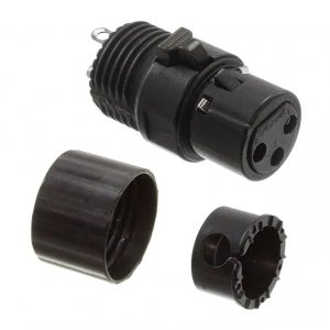 Switchcraft AAA3FBLP - XLR3 Femelle Profil Bas Noir