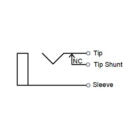 Switchcraft 12A - 1/4 TS Input Jack W/Tip Shunt