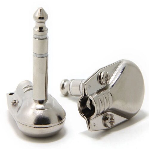 Pancake - Connecteur 1/4 TRS Angle Nickel