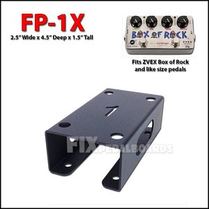 Rehausseur de pédale FP-1X Noir 2,5'' x 4,5'' x 1,5''