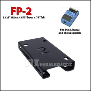 Pedal Riser FP-2 Black 2.625'' x 4.875'' x 0.75''