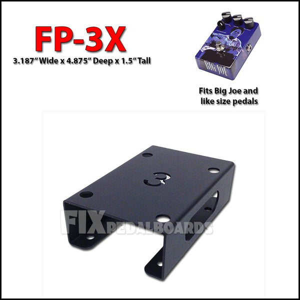Pedal Riser FP-3X Black 3.187'' x 4.875'' x 1.5''