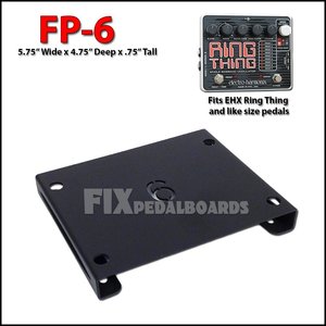 Fp Risers Pedal Riser FP-6 Black 5.75'' x 4.75'' x 0.75''