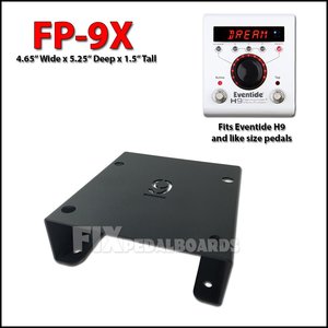 Rehausseur de pédale FP-9X Noir 4,65'' x 5,25'' x 1,5''