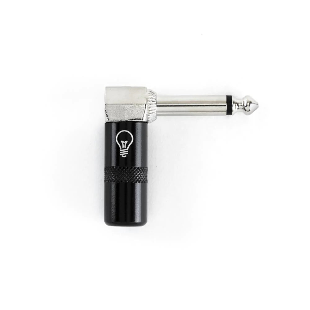 Lightbulb - ¼ TS Connector Right Angle Black
