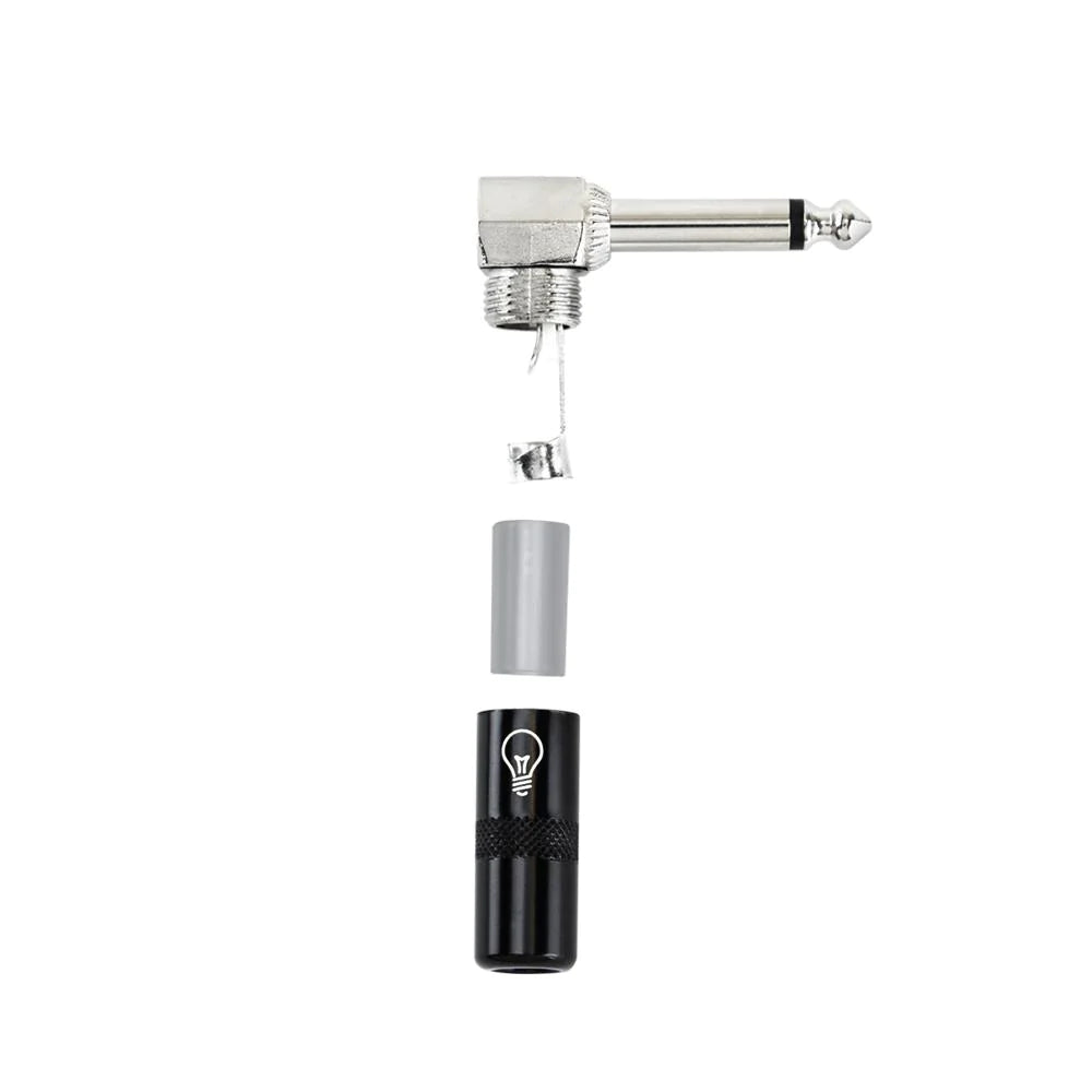 Lightbulb - ¼ TS Connector Right Angle Black