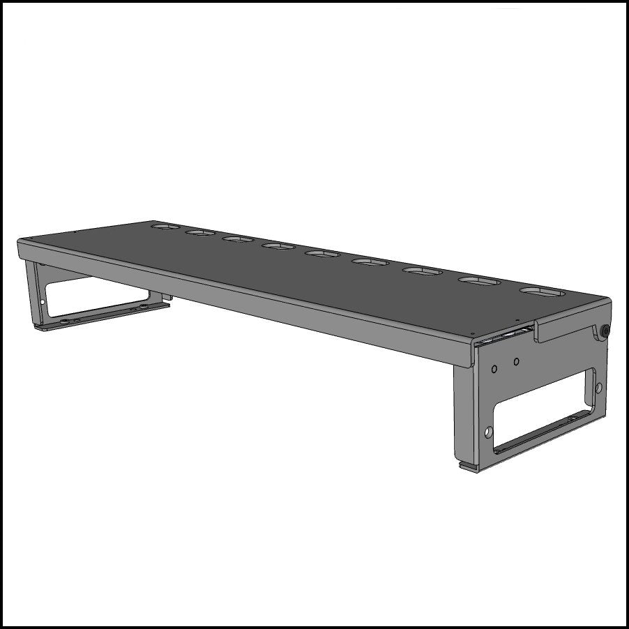 Mag-Latch Hinged Bridges for Temple Audio Pedalboards