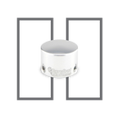 Barefoot Buttons V1 Tallboy Mini Silver