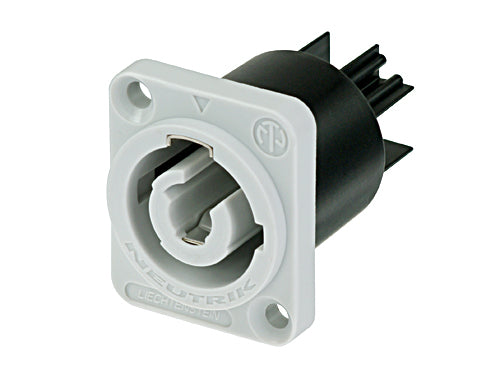 Neutrik NAC3MPB-1 - Prise Châssis AC Powercon Mâle Blanc
