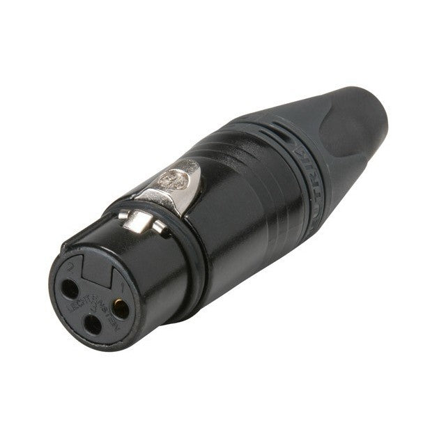 Neutrik NC3FXX-B - XLR-3 Femelle Noir/Or