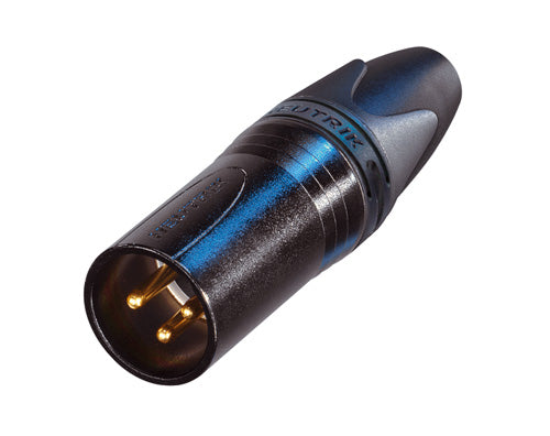 Neutrik NC3MXX-B - XLR-3 Mâle Noir/Or