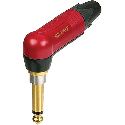 Neutrik NP2RX-AU-SILENT - 1/4 TS Connector Right Angle Gold