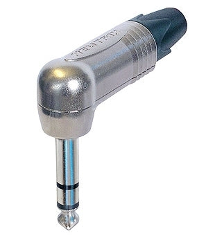 Neutrik NP3RX - Connecteur 1/4 TRS Angle Nickel