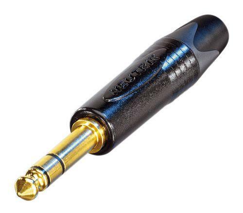Neutrik NP3X-B - 1/4 TRS Connector Black/Gold