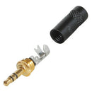Neutrik Rean NYS231BG - 3.5mm 1/8 TRS Connector Black/Gold