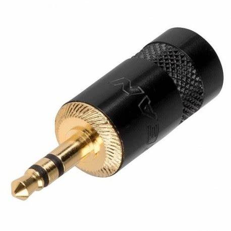 Neutrik Rean NYS231BG - 3.5mm 1/8 TRS Connector Black/Gold