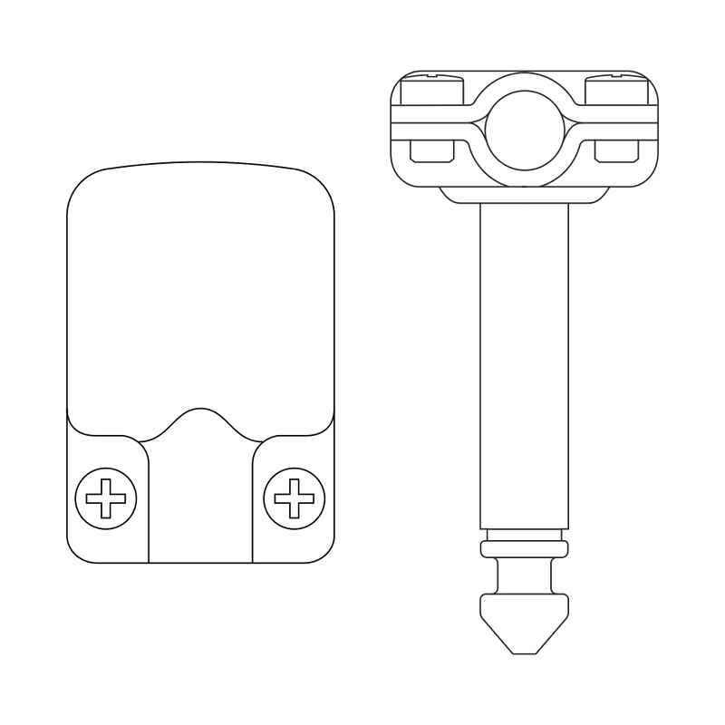 Squareplug SP600 - 1/4 TS Connector Right Angle Nickel