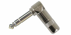 Switchcraft 236 - 1/4 TRS Connector Right Angle Nickel