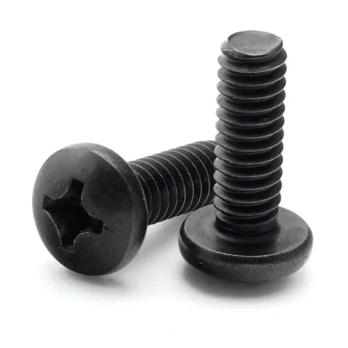 Screw 4-40 1/2" long Pan Head Black