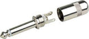 Switchcraft 380 - 1/4 TS Connector Short Body Nickel
