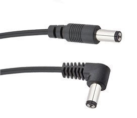 Voodoo Lab PPBAR-RS / DC Cable 2.1mm x 2.1mm Straight to Right Angle 18''