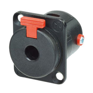 Neutrik NJ3FP6C-B - Châssis Jack d'entrée 1/4 TRS Noir/Or