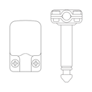 Squareplug SP500BK - Connecteur 1/4 TS Angle Noir