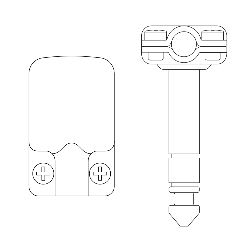 Squareplug SP550-SBK - Connecteur 1/4 TRS Angle Noir