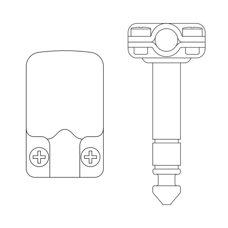 Squareplug SP550-S - Connecteur 1/4 TRS Angle Nickel