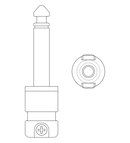 Squareplug SPS4 - Connecteur 1/4 TS Nickel